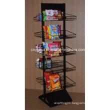 Double Sides Floor Snack Food Display Stand (PHY1069F)